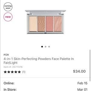 Pür face palette 4 in 1